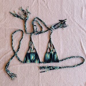 Acacia Swimwear Stylish Braided Bikini Top Size Petite